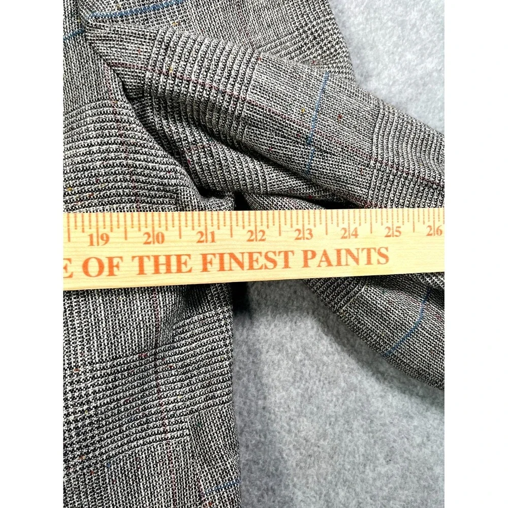 Christian Brooks Blazer Jacket 42R Mens‎ Gray Houndstooth Single Breasted Formal